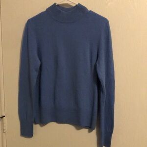 100% cashmere sweater blue